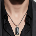 Collier Eclipse Noir Homme