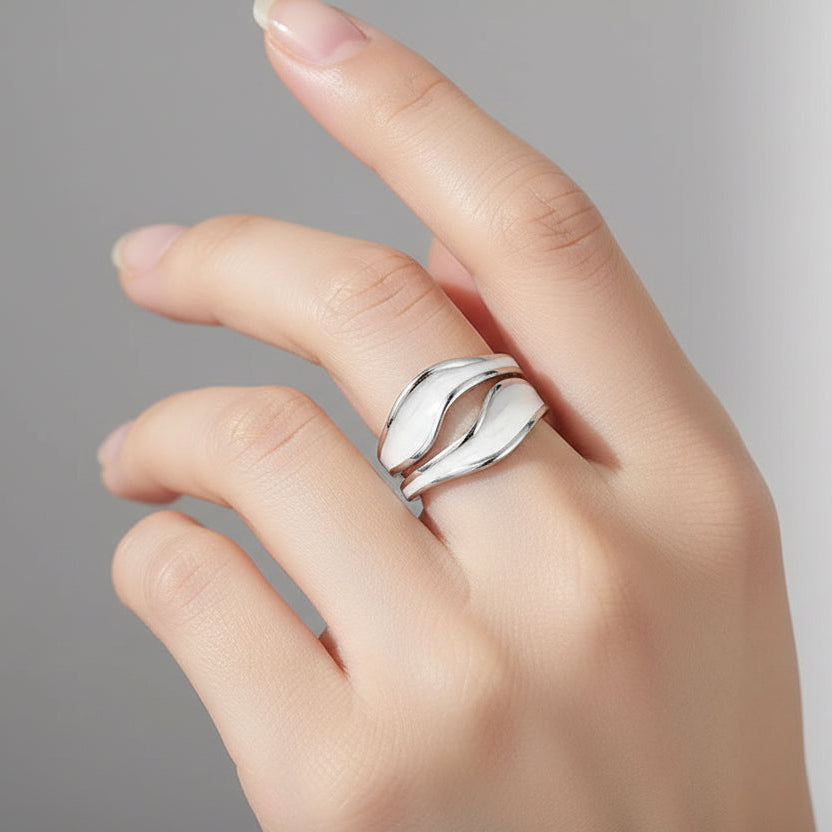 Bague Bleue Ajustable