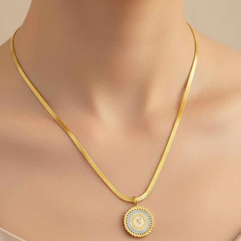 collier médaille - bijouxbysouflat