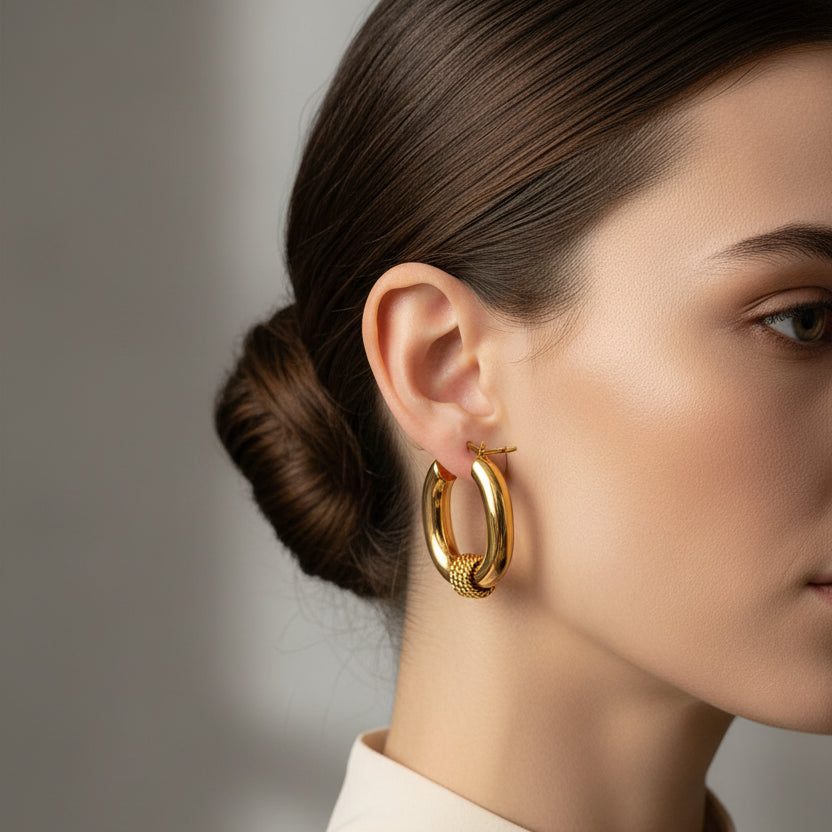 Boucles d'oreilles Créoles Aurore
