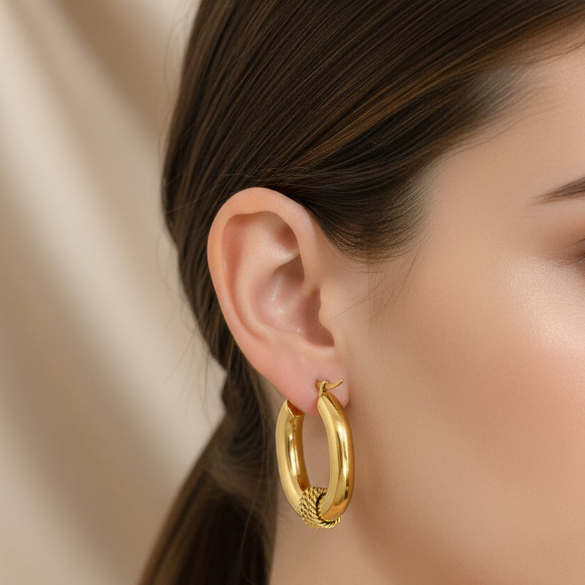 Boucles d'oreilles Créoles Aurore