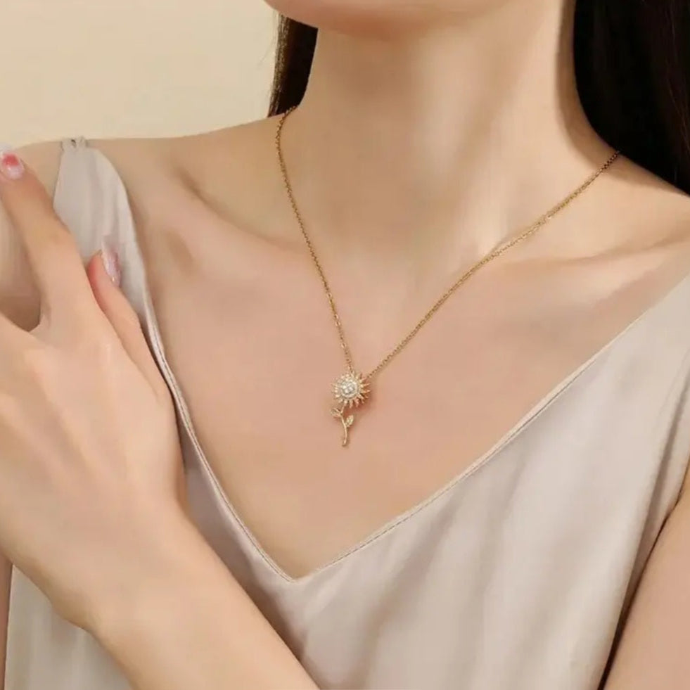 Collier tournesol 2 - bijouxbysouflat