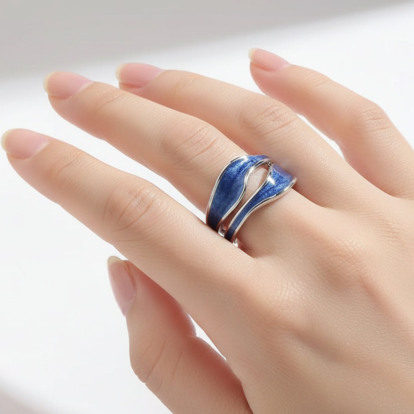 Bague bleu - bijouxbysouflat
