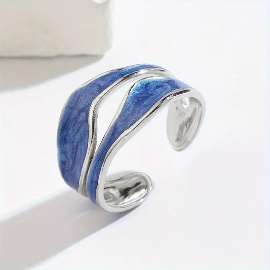 Bague bleu - bijouxbysouflat