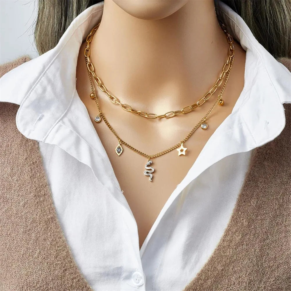 Collier serpent - bijouxbysouflat