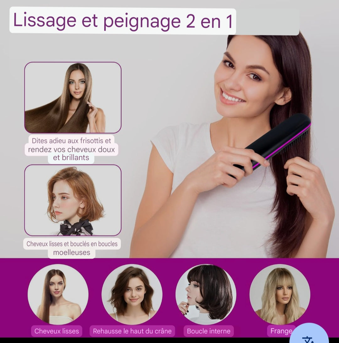 Brosse cheveux rechargeable - bijouxbysouflat