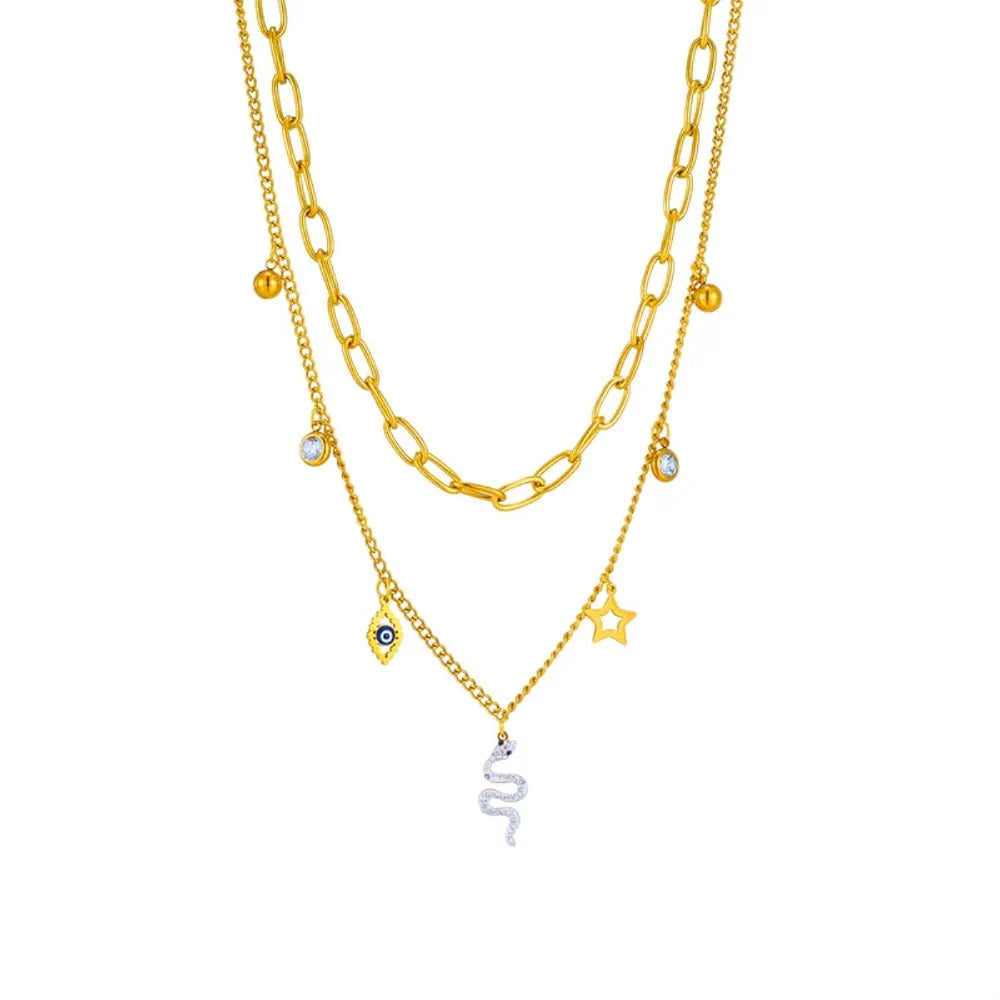 Collier serpent - bijouxbysouflat