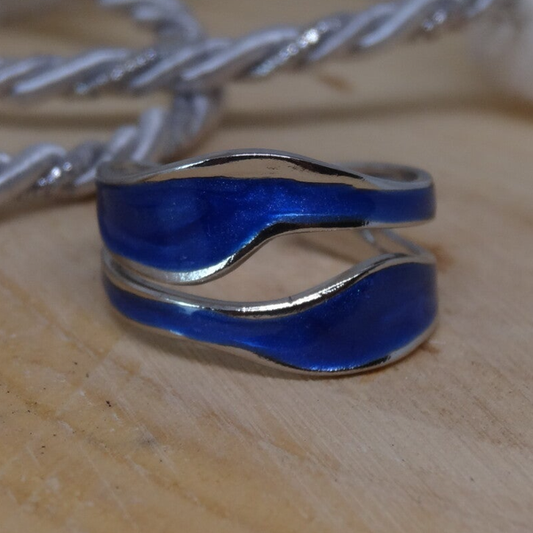 Bague bleu - bijouxbysouflat